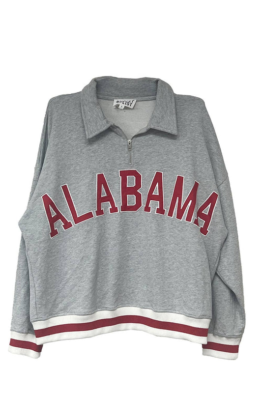 Alabama Embroidered 1/4 Zip Pullover
