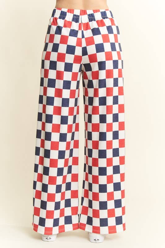 Let Freedom Ring Checkered Knit Pant
