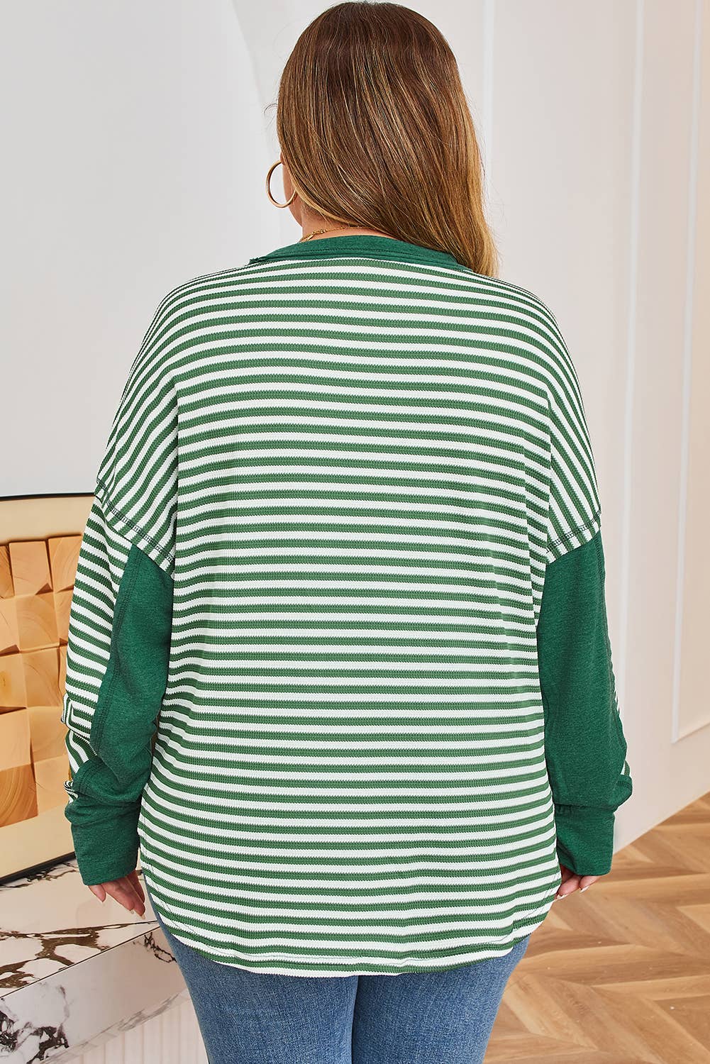 Stripe Thermal Knit Top