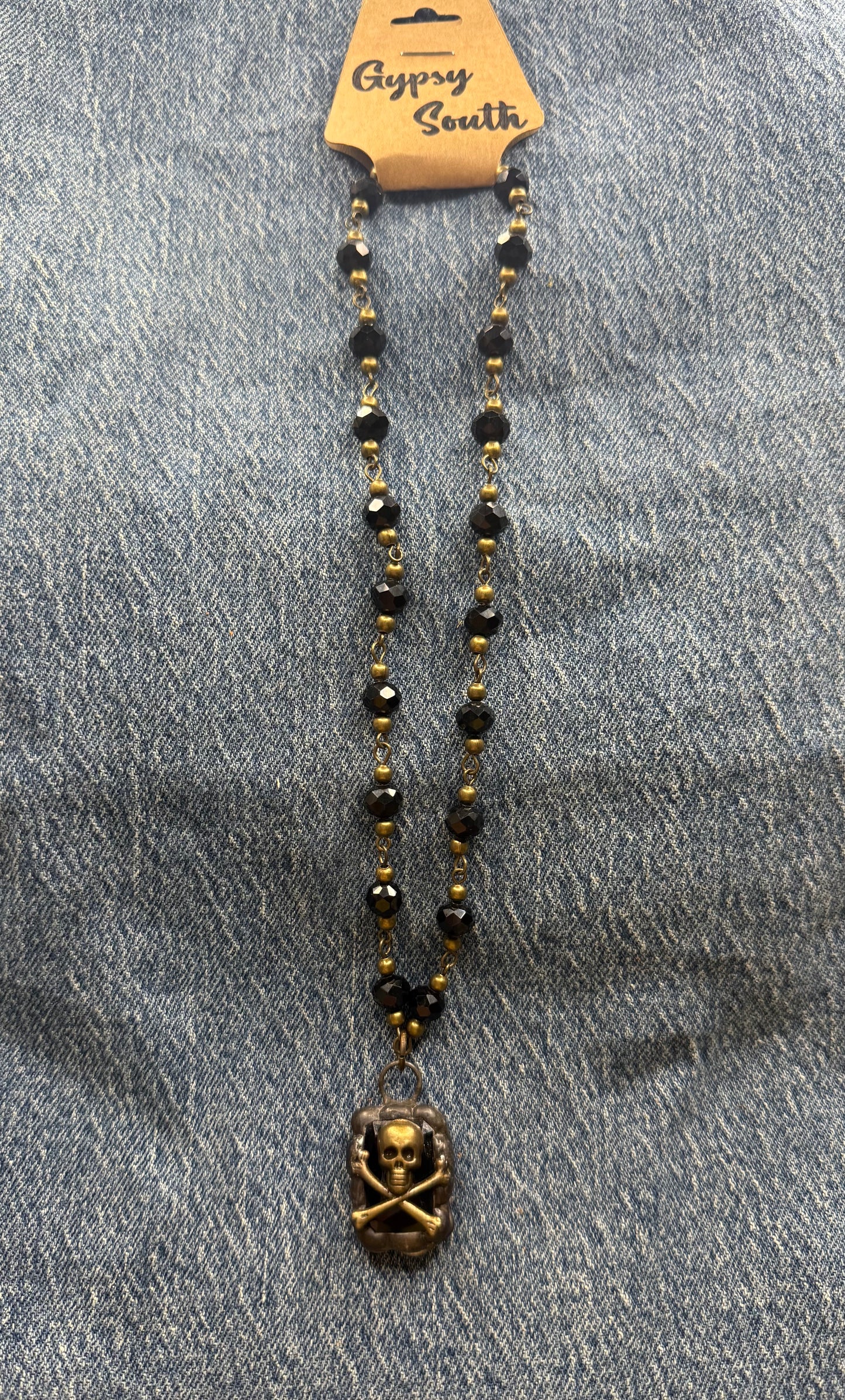 Gypsy Skull and Bones Necklace