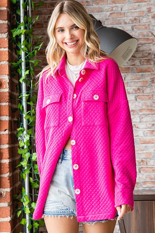 The Hannah Quilted Shacket