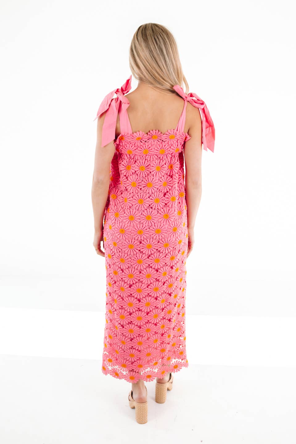 The Lele Tie Strap Midi Dress