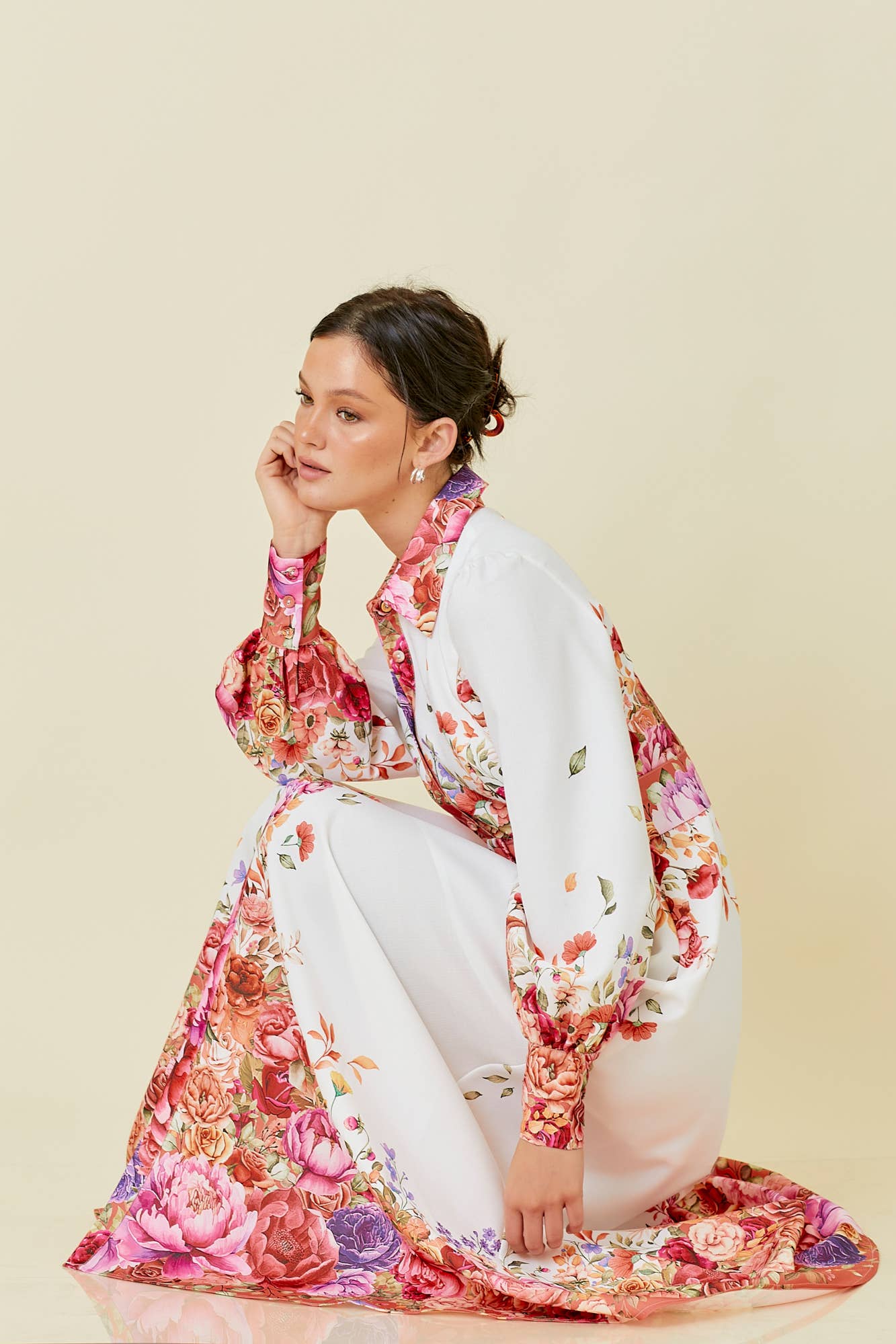 Elegantly Floral Maxi Dress