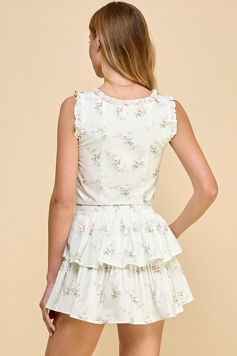Sweet Caroline Ruffle Skirt Set