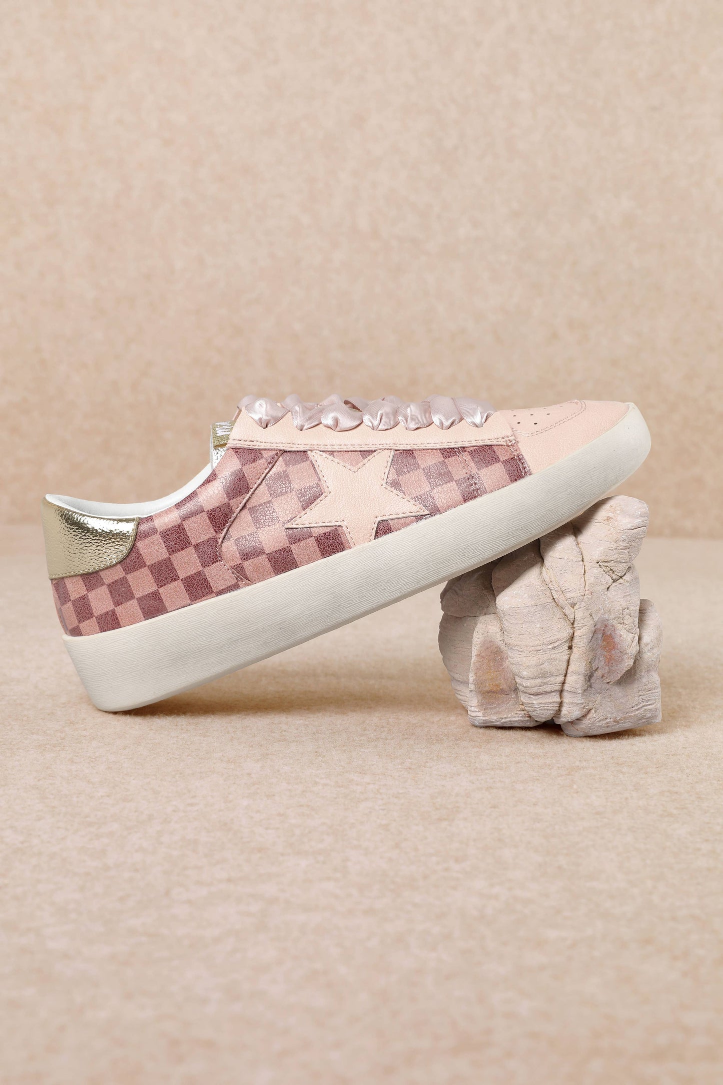 The Alex Pink Checker Sneaker