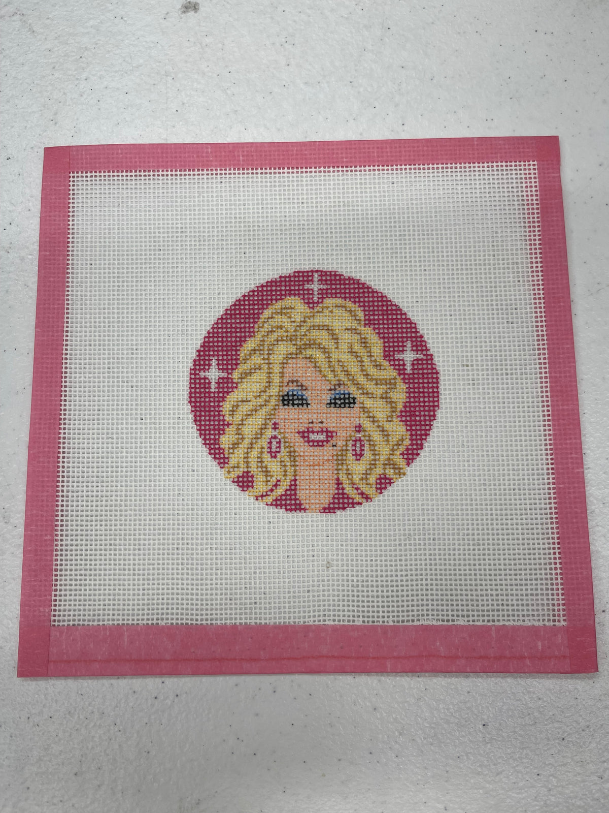 Icon Printed Needlepoint Ornament Canvas