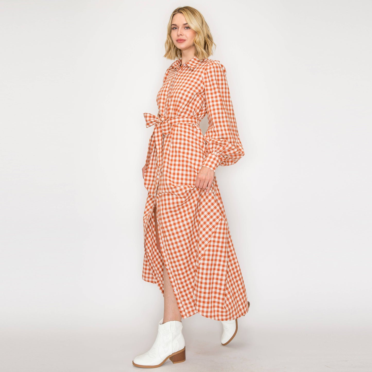 Your Favorite Gingham Maxi Dress