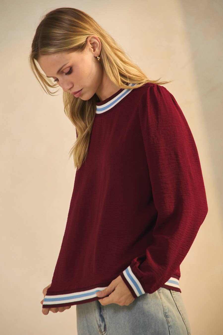Aggie Nights Mock Neck Top