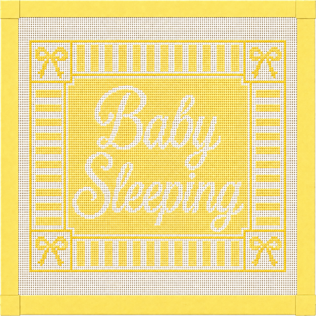Baby Sleeping Printed Needlepoint Canvas