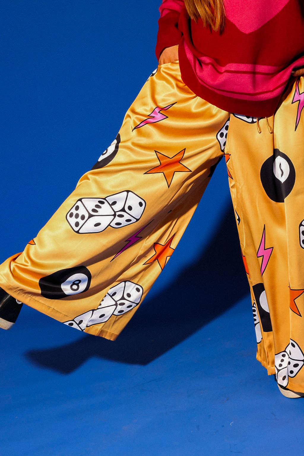 She's So Lucky Wide-Leg Pants