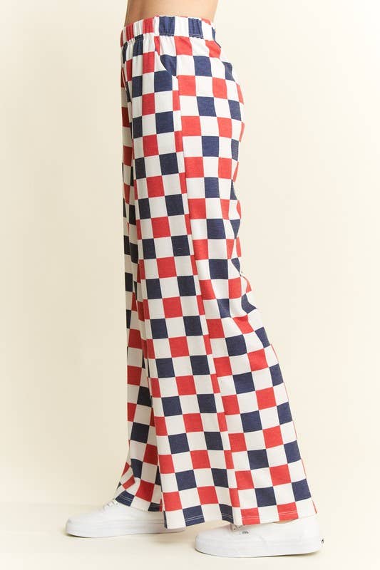 Let Freedom Ring Checkered Knit Pant