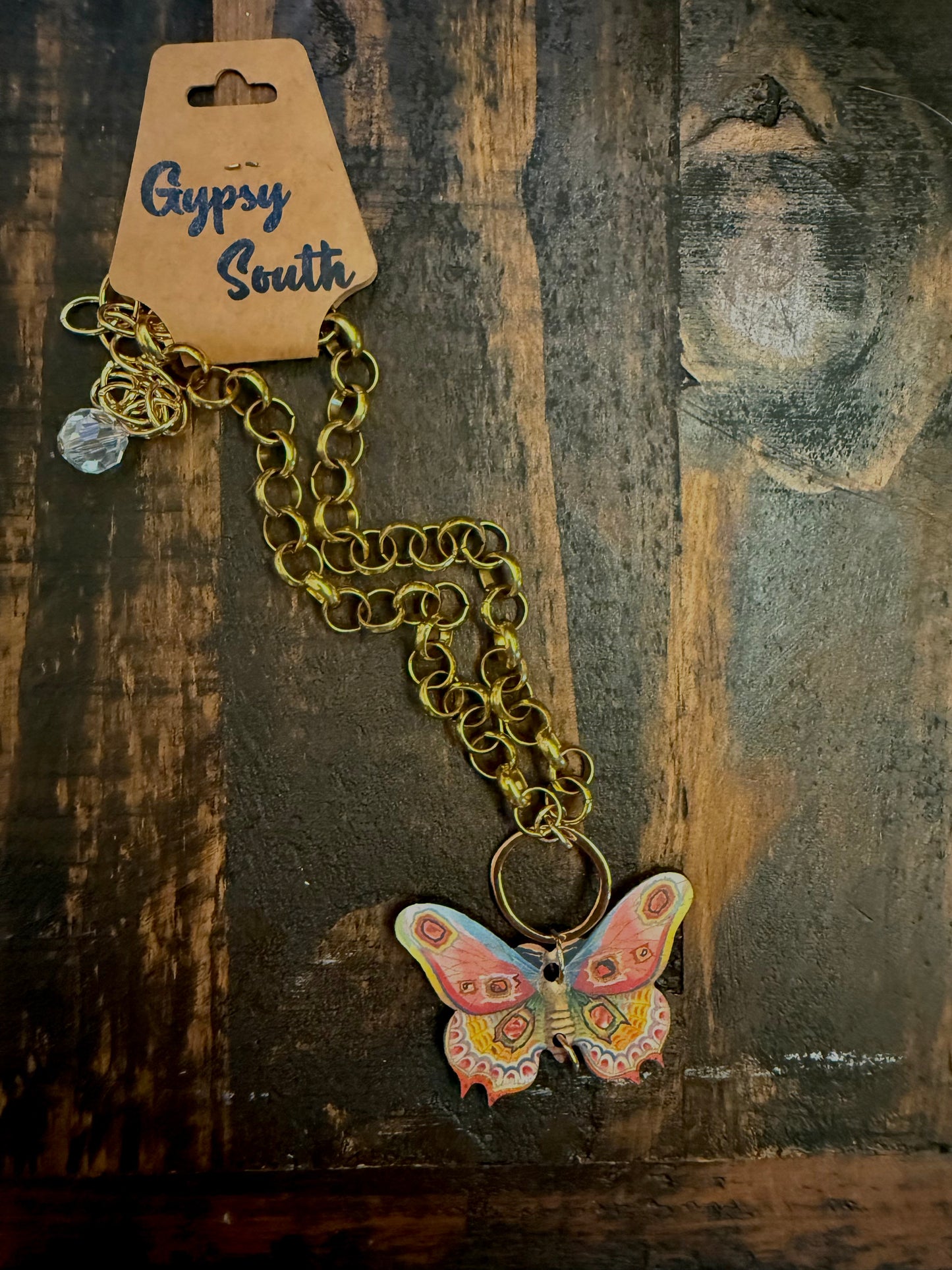 Gypsy South Butterfly Choker Necklace