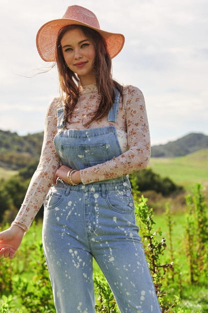Spotted Denim Overall