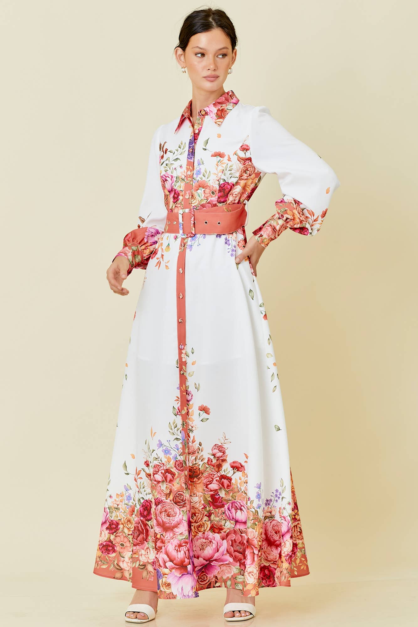 Elegantly Floral Maxi Dress