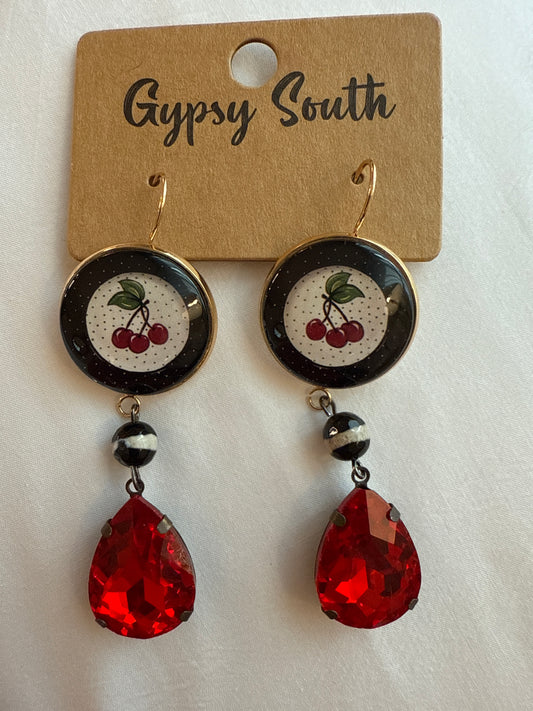 Gypsy South Cherry Tart Earrings