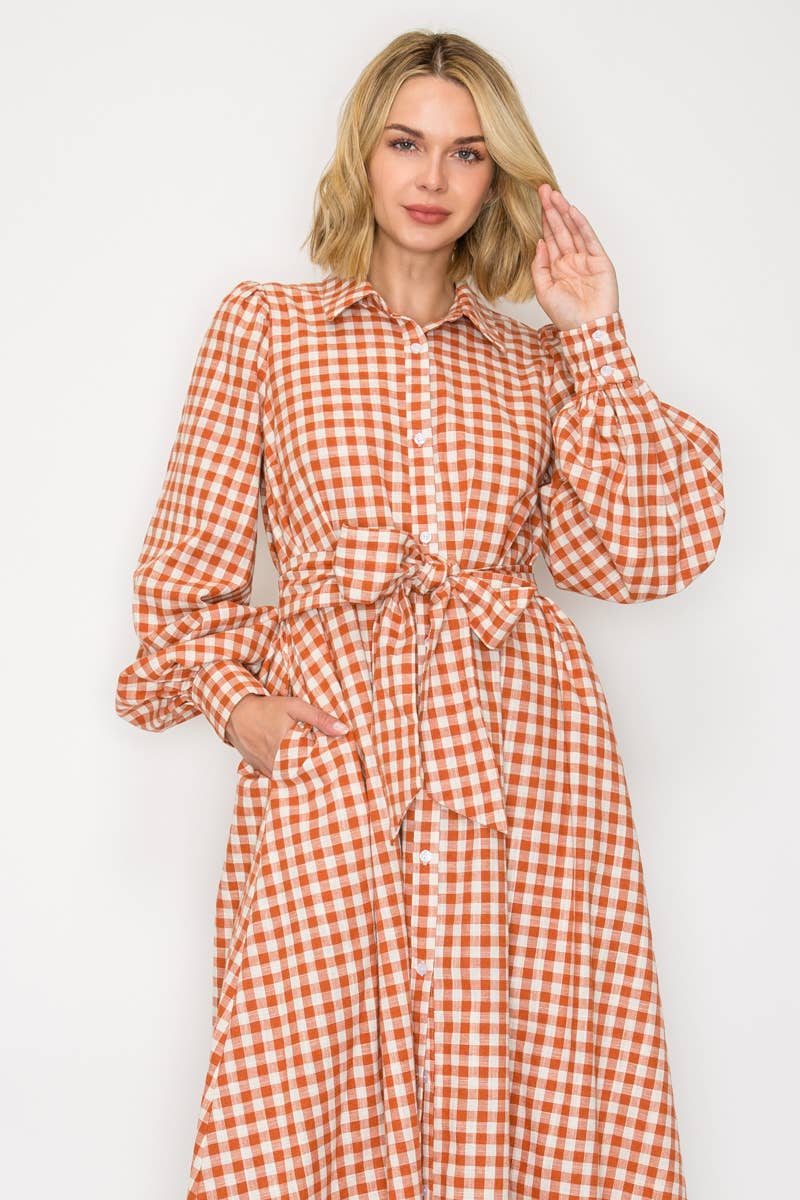 Your Favorite Gingham Maxi Dress
