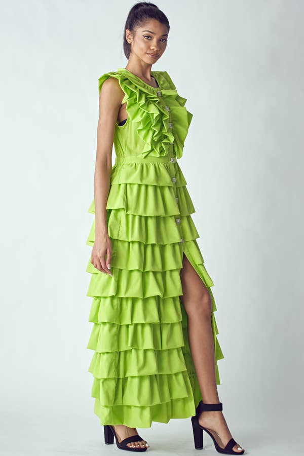 Rhythm and Ruffles Maxi Dress
