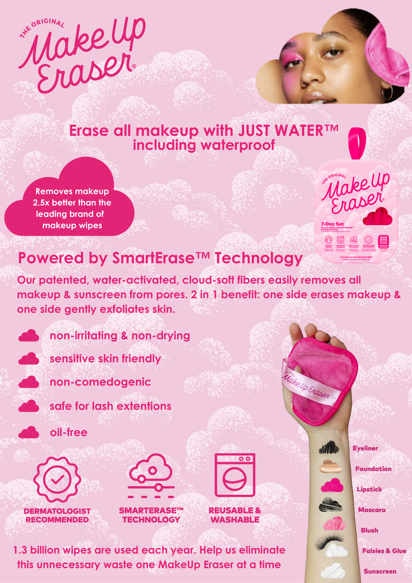 "Love" Red | MakeUp Eraser PRO
