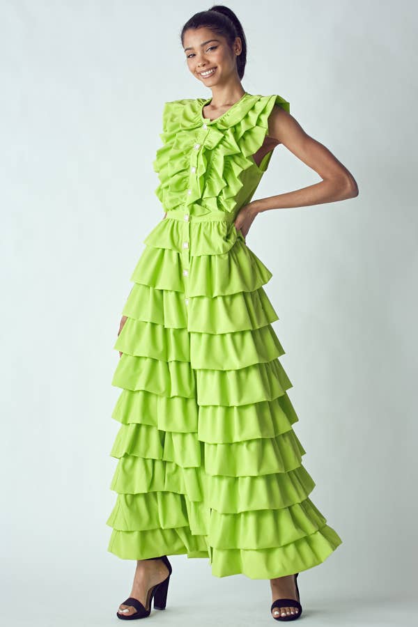 Rhythm and Ruffles Maxi Dress