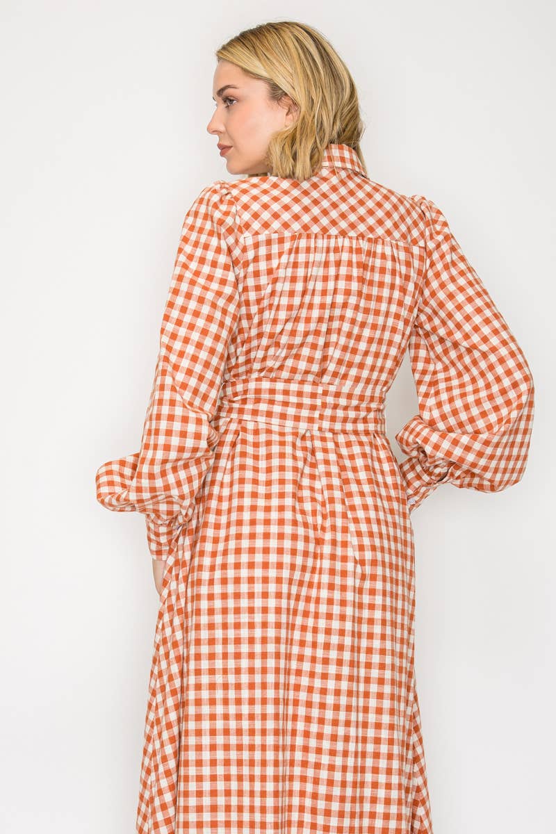 Your Favorite Gingham Maxi Dress