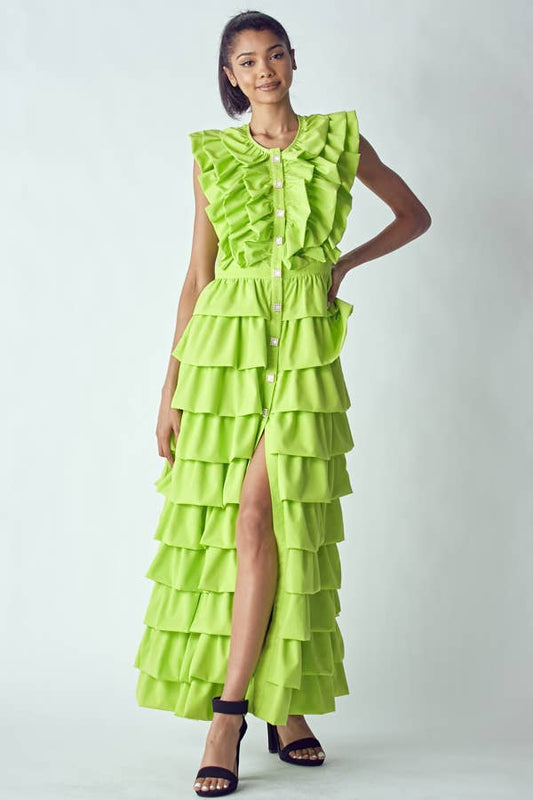 Rhythm and Ruffles Maxi Dress