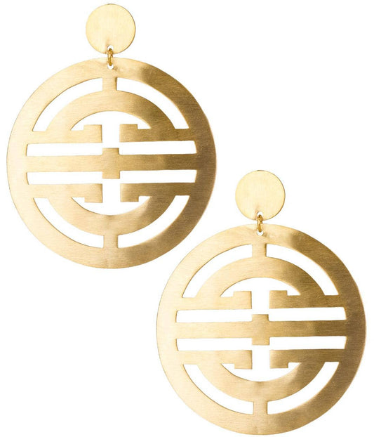 Lisi Lerch Zoey Brushed Gold Earrings