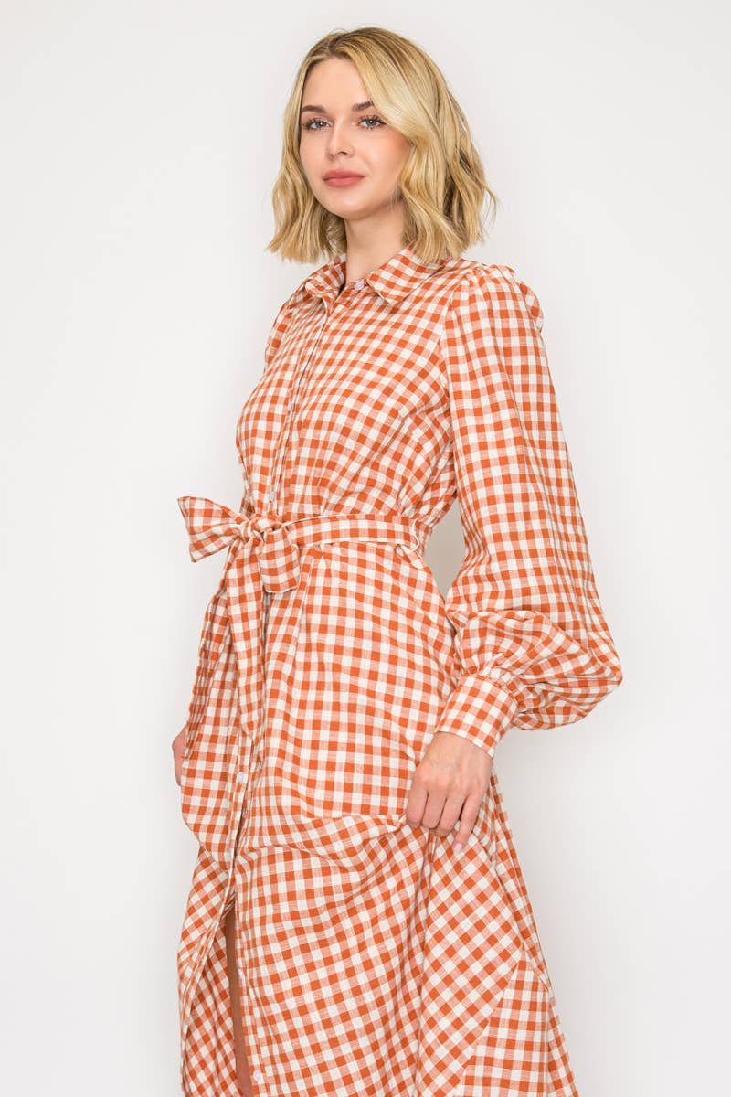 Your Favorite Gingham Maxi Dress