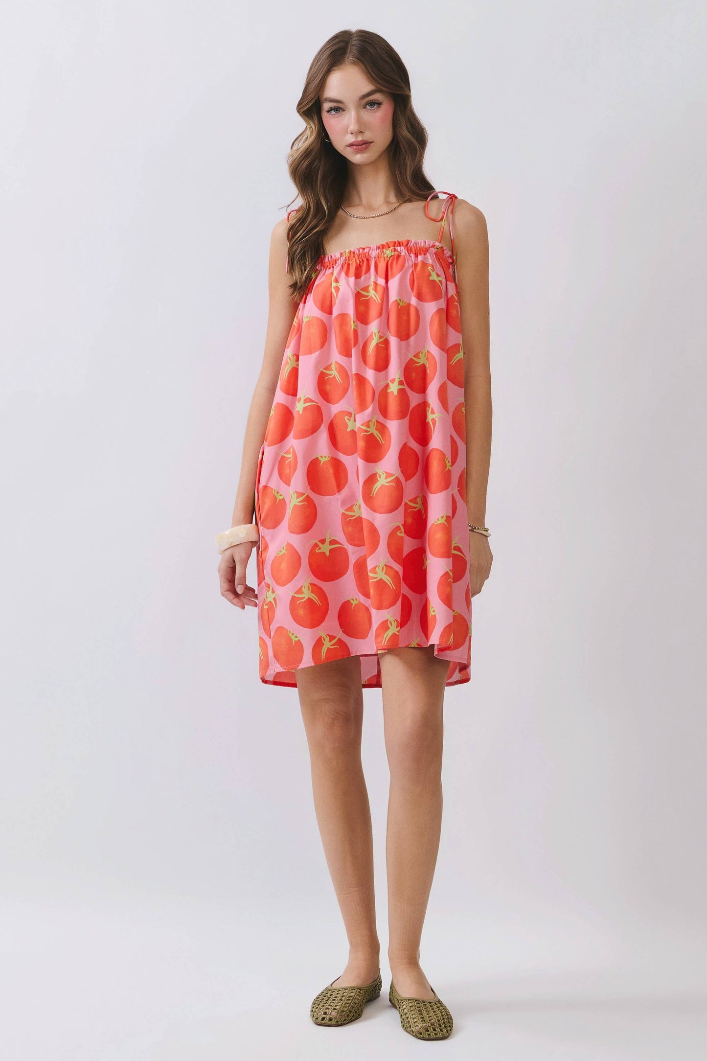 Ripe as A Tomato Swing Dress