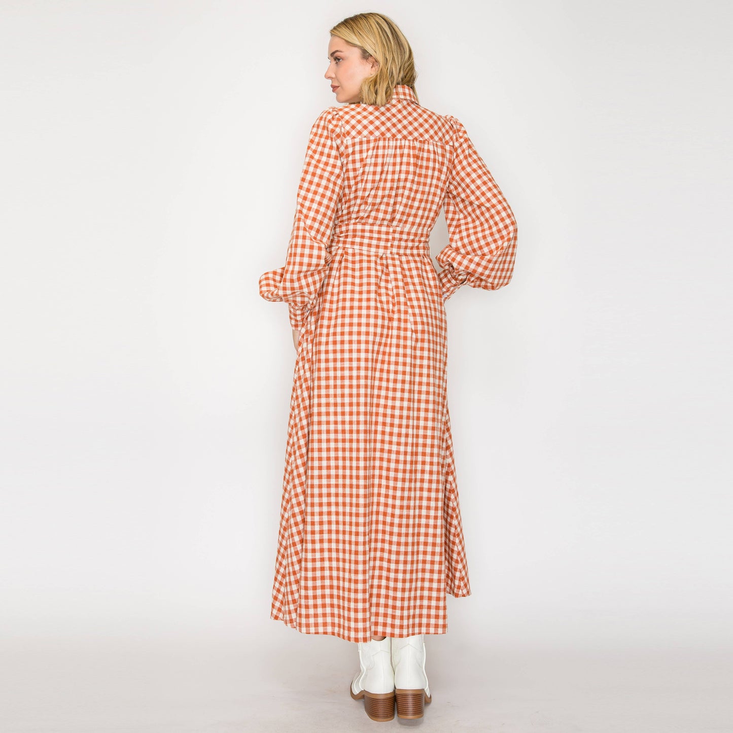 Your Favorite Gingham Maxi Dress