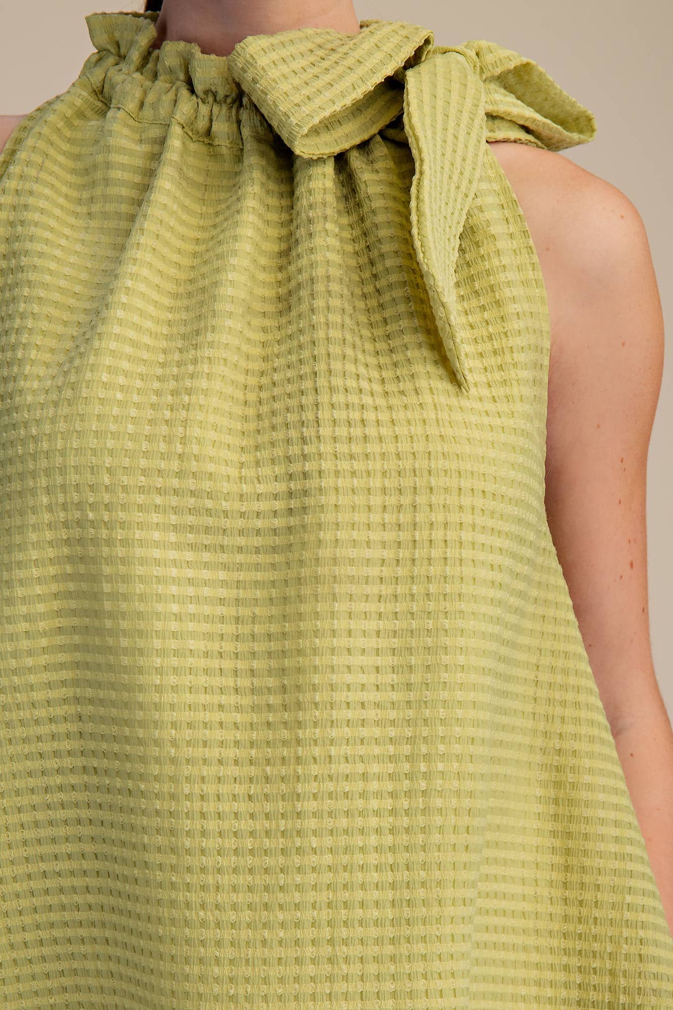 The Lane Tie Neck Flowy Top