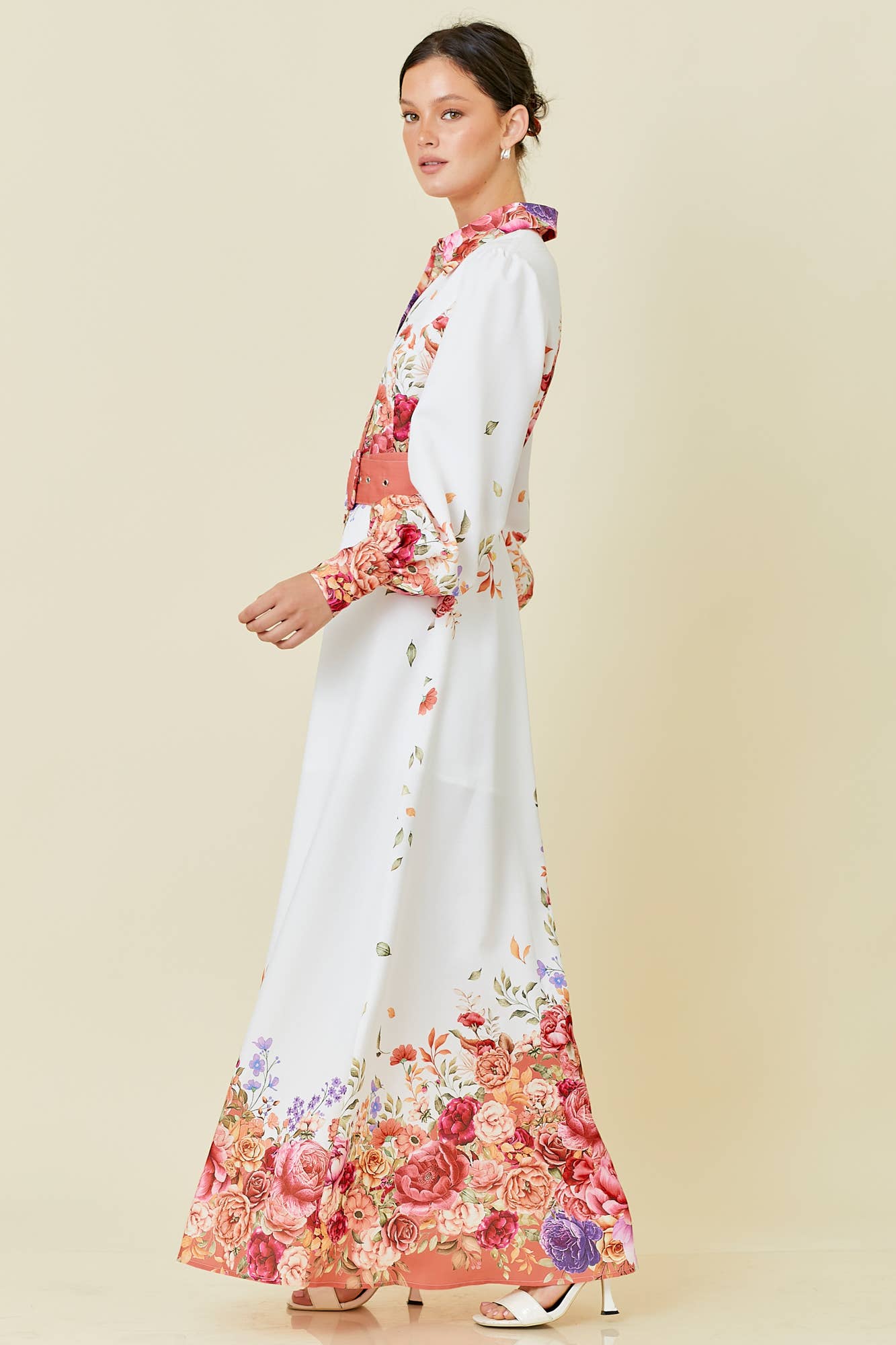 Elegantly Floral Maxi Dress