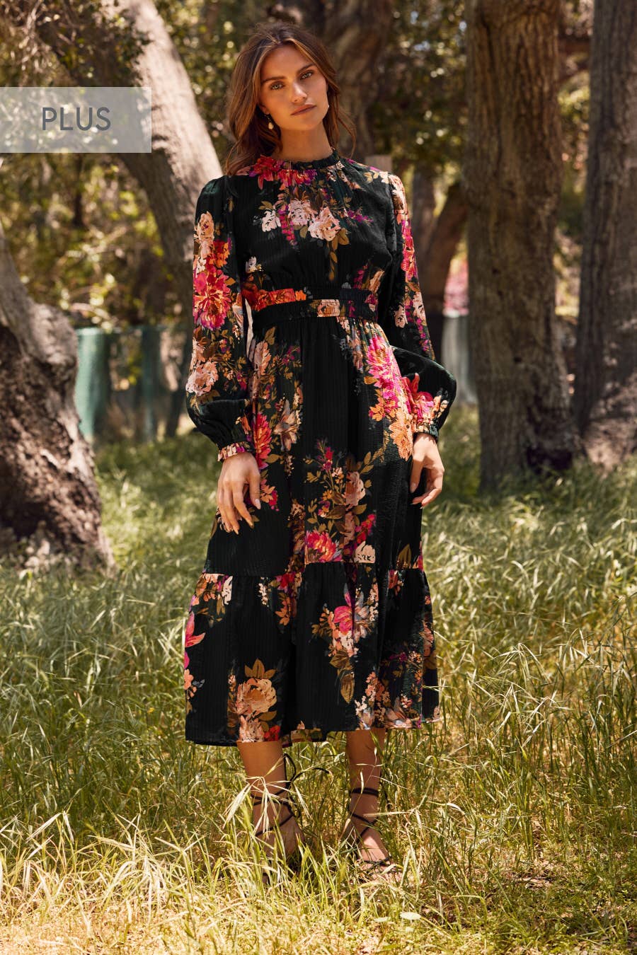 Fancy in Floral Midi Dress