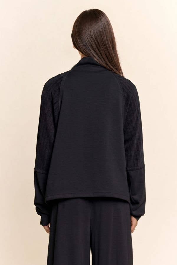 Mixed Moments Mock Neck Set