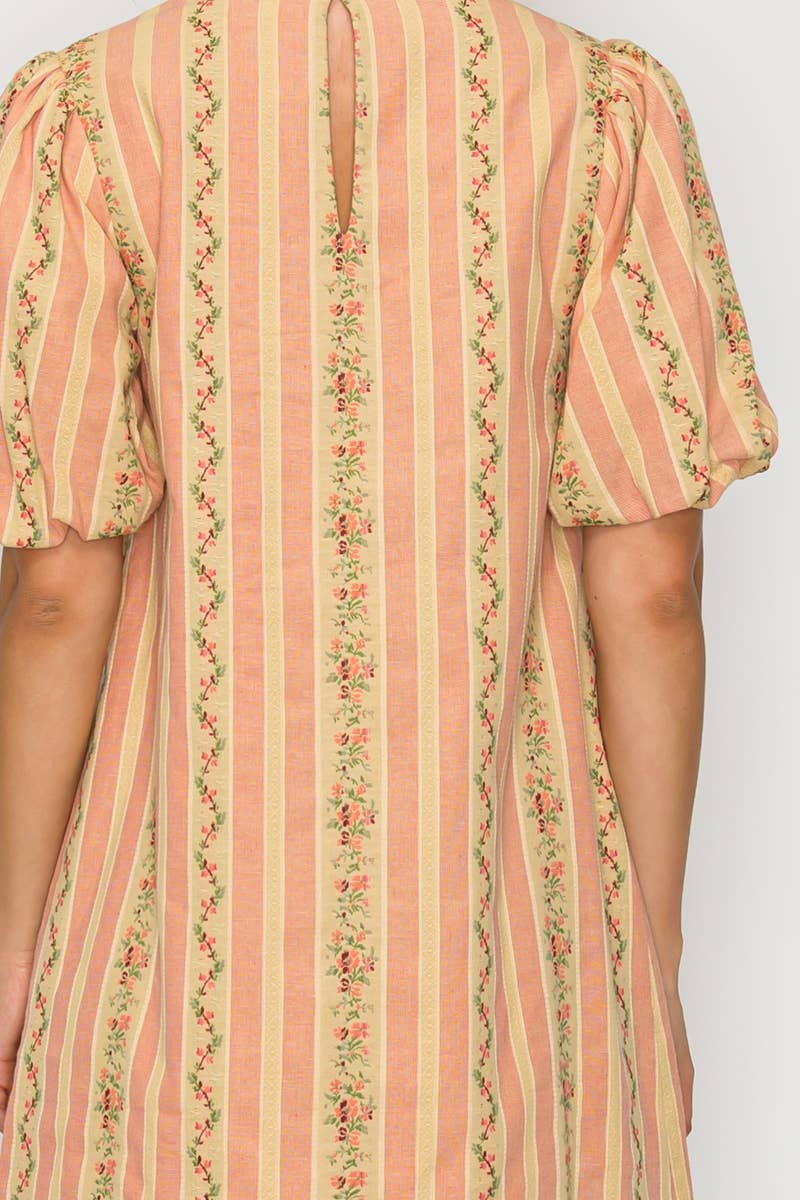 Favorite Vintage Wallpaper Mini Shift Dress