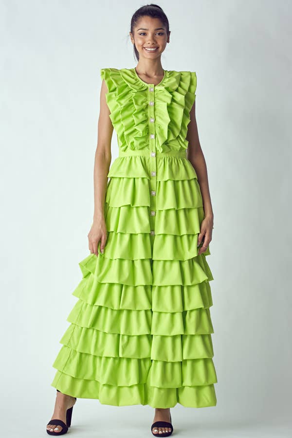 Rhythm and Ruffles Maxi Dress