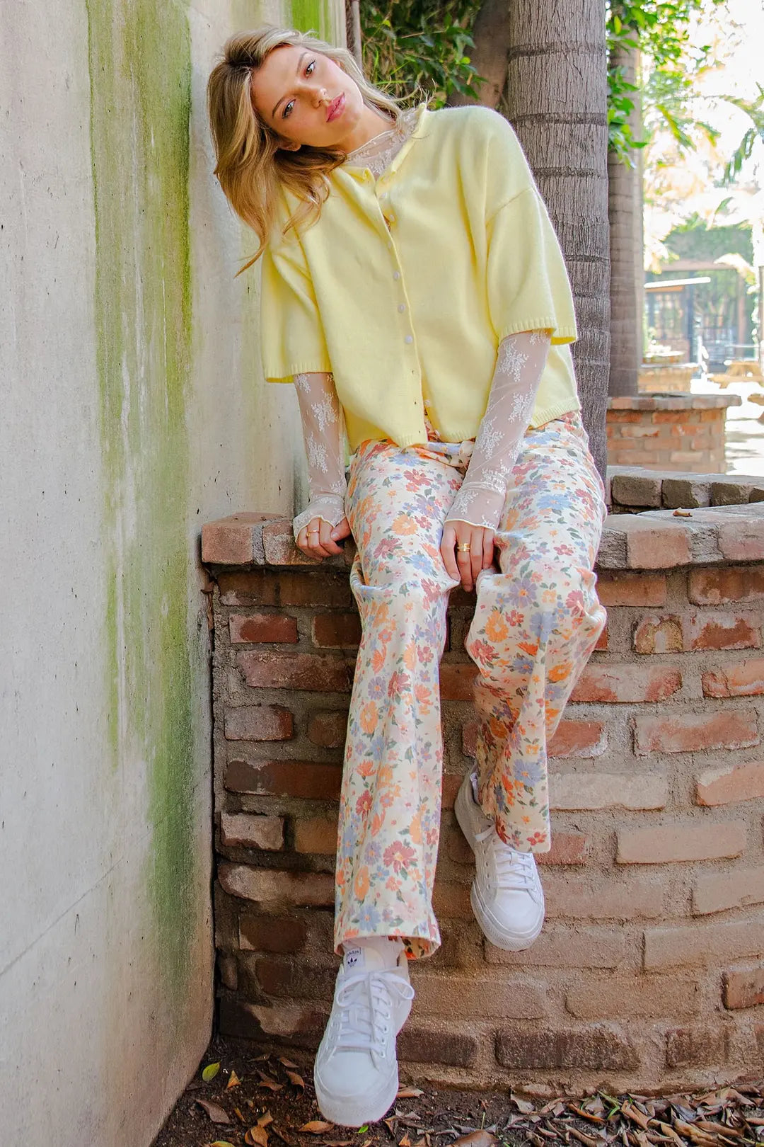 Sunshine Knit Half Sleeve Cardigan