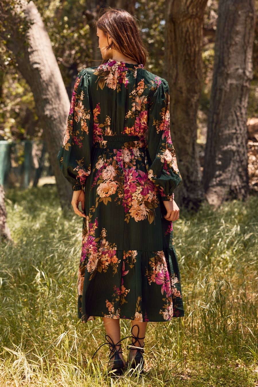 Fancy in Floral Midi Dress