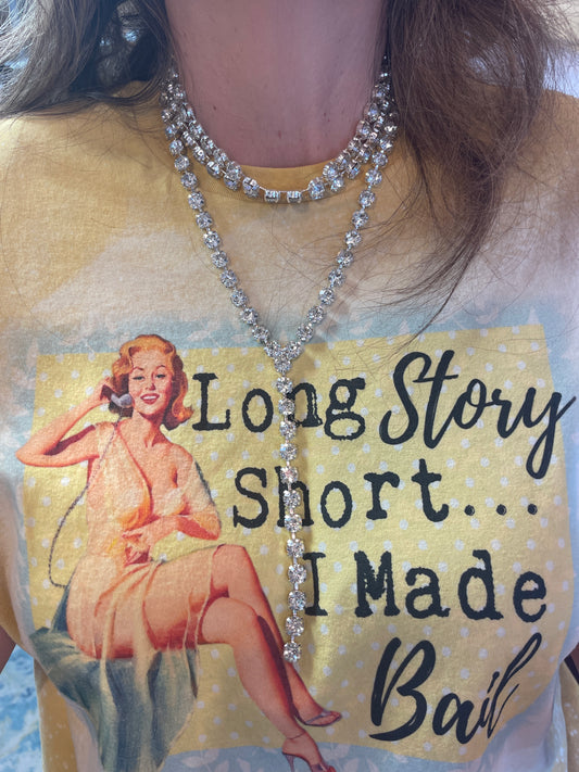 The Y Rhinestone Necklace