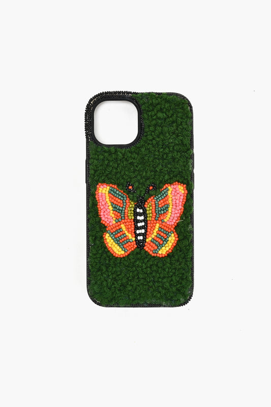 Mystic Butterfly Crocheted iPhone15 Case