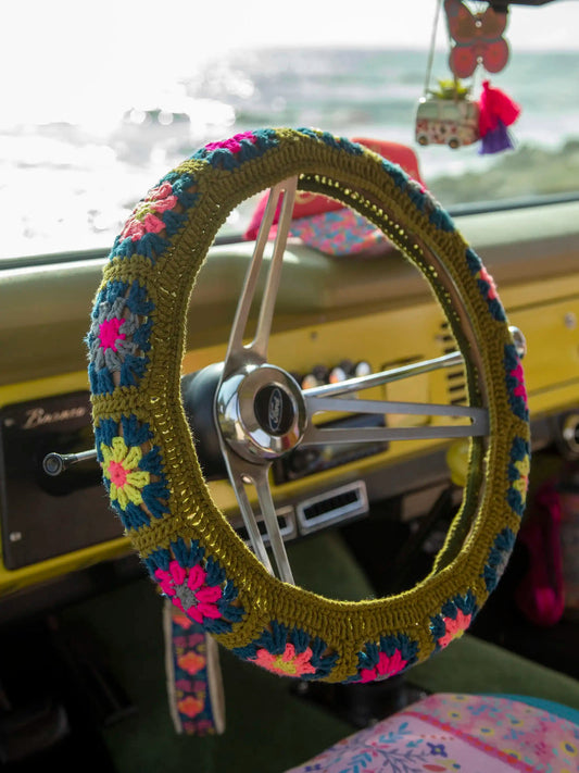 Natural Life Crocheted Steering Wheel Cover