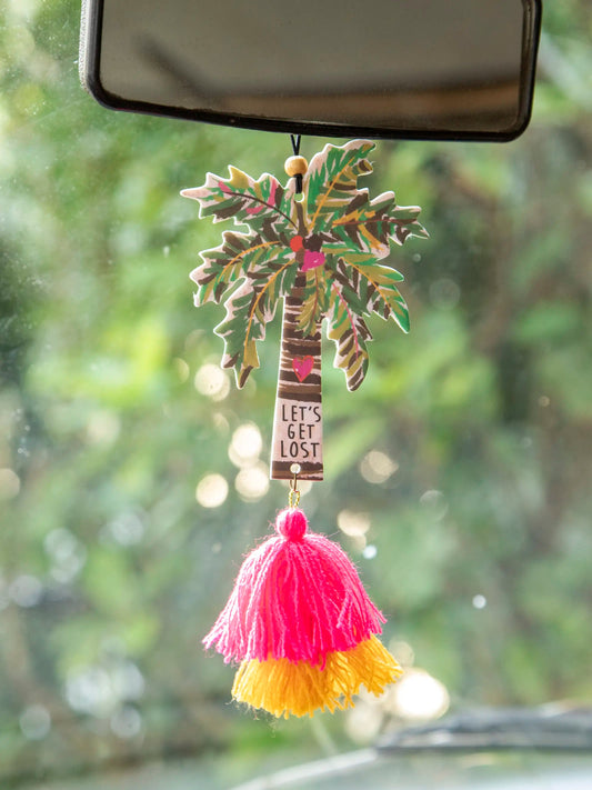 Natural Life Palm Tree Let's Get Lost Air Freshener