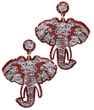 Elephant Glitter Earrings