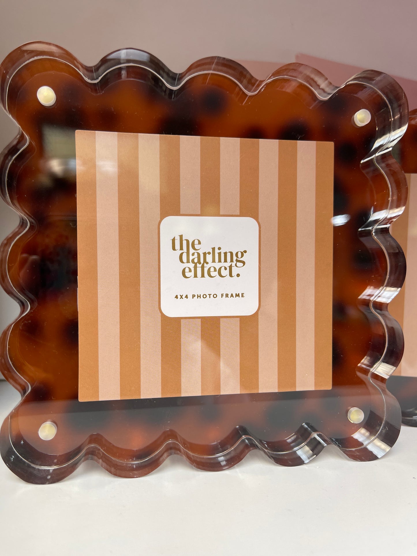 Square Scalloped Acrylic Frame-