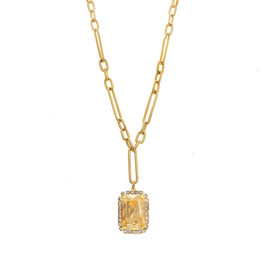 TOVA Mini Soleil Necklace in Golden Shadow- N110333MGGS