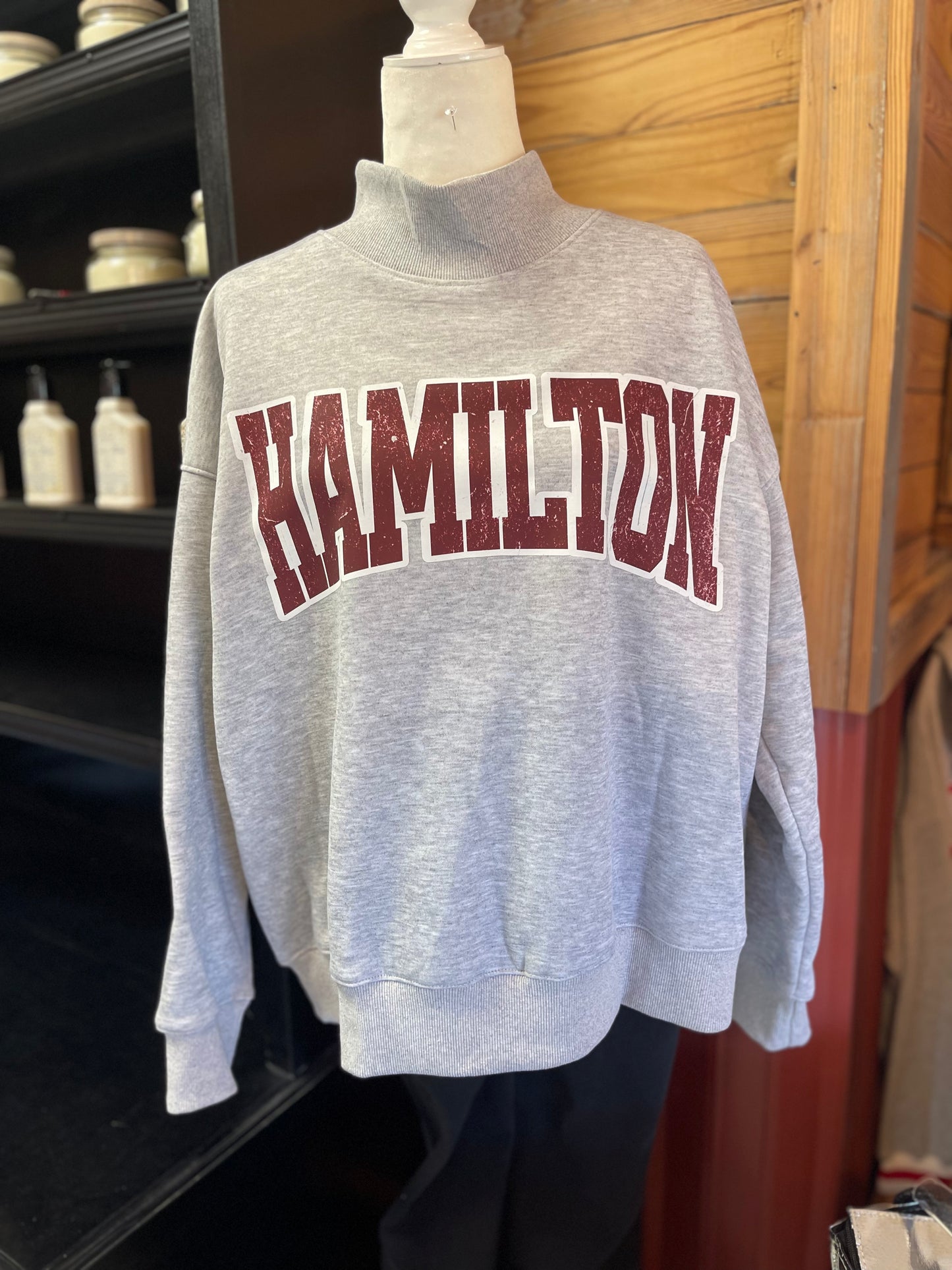 Oversized Mock Neck Sweatshirts