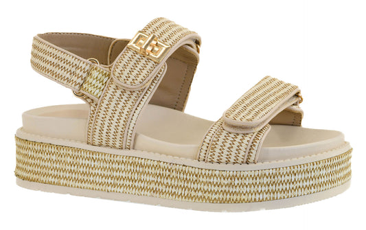 Corkys Go For It Raffia Sandal