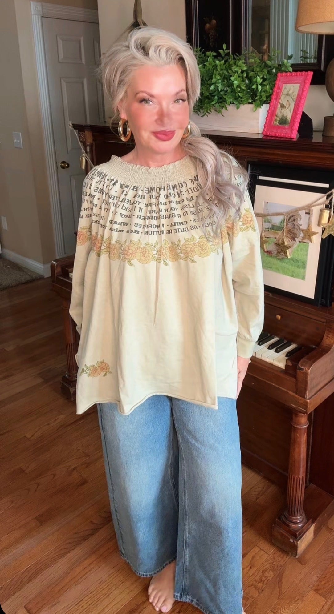 A Rare Bird "Just Sayin" One Size Top