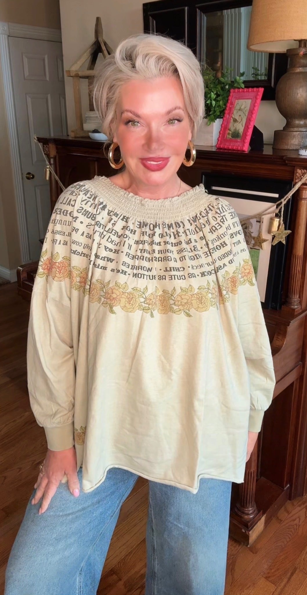 A Rare Bird "Just Sayin" One Size Top