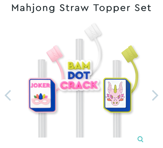 Swig Mahjong Straw Toppers