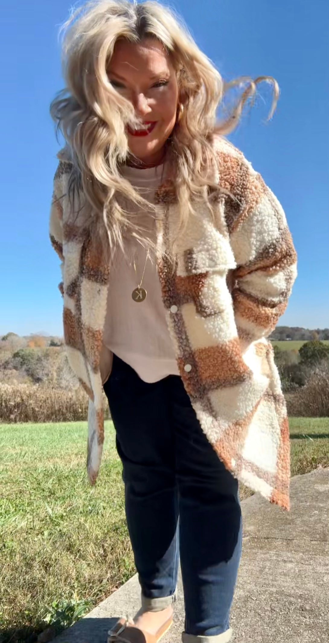Won't Let You Down Oversized Sherpa